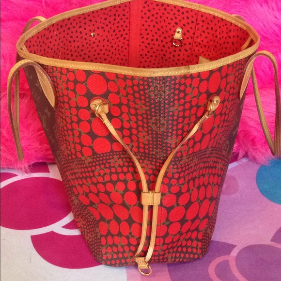 Louis Vuitton Kusama Waves Dots Neverfull Mm Rare - Picture 3 of 8